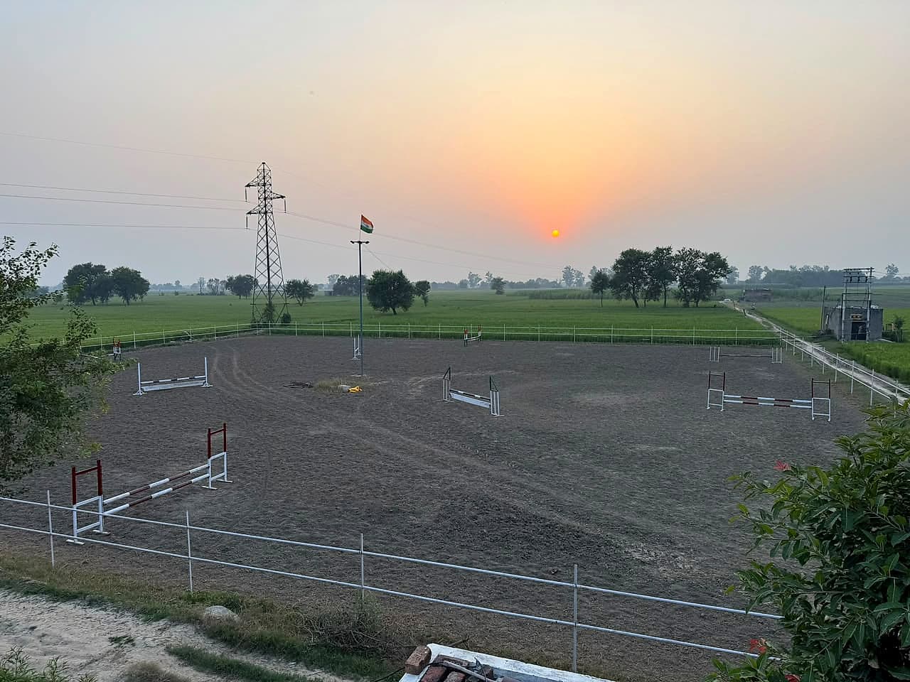 Sunset over the Arena