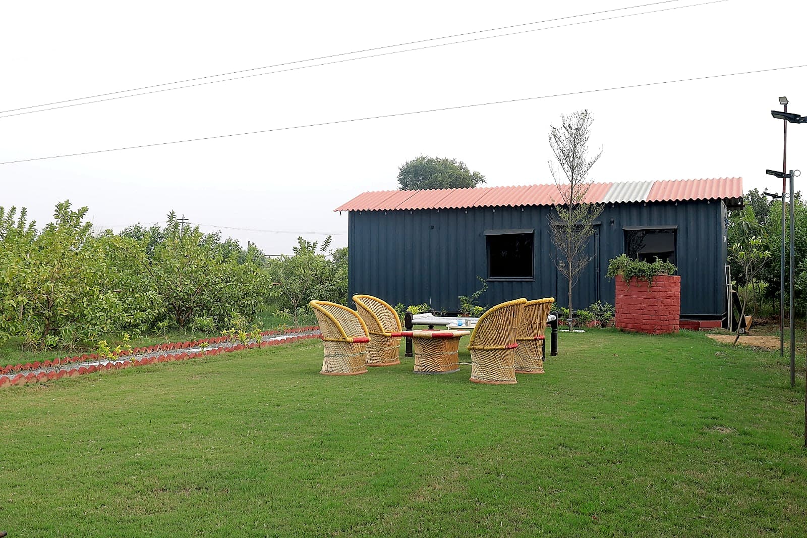 Container House Lawn